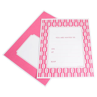 Pink Party Invitations | Girls Party Invitations | Teenage Girl Party Invitations | Simple Party Invitations 