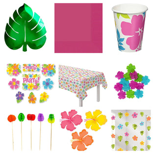 Hawaiian Luau Party Pack for 8 - SAVE 40%