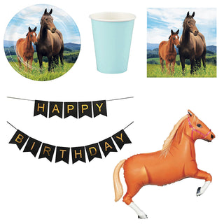 Horse & Pony Party Essentials for 8 - SAVE 16%