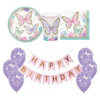 Butterfly Party Essentials for 8 - SAVE 15%