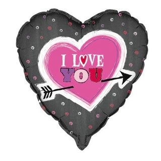 Unique | I Love You Arrow Foil Balloon | Valentines Day Balloons