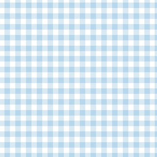 Baby Blue Gingham Folded Gift Wrap | Baby Shower Supplies NZ