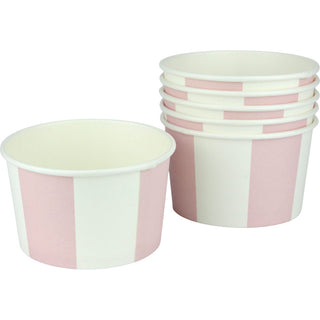 Pink & White Ice Cream Cups | Pink Party Supplies NZ