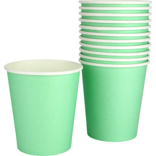 Neon Mint Green Cups | Mint Green Party Supplies NZ