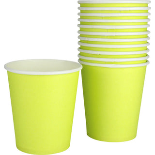 Neon Chartreuse Cups | Green Party Suppiles NZ