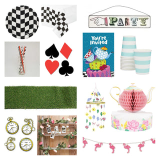 Alice in Wonderland Party Pack for 8 - SAVE 25%