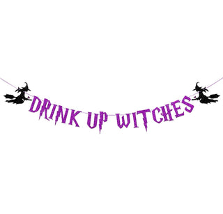 Drink Up Witches Banner | Halloween Decorations NZ