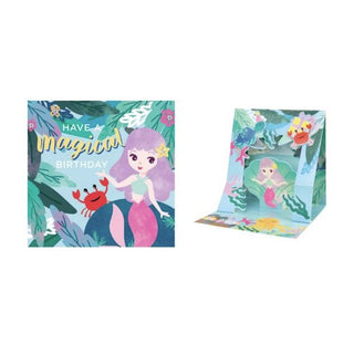 Mermaid Pop Up Birthday Card | Mermaid Party Supplies NZ