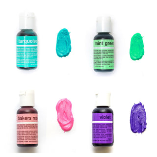 Chefmaster Mermaid Gel Colour Set - 4 Pack - SAVE 15%