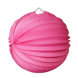 Pink Accordion Lantern - 25cm