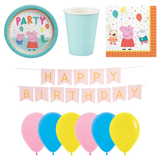 Peppa Pig Party Essentials for 8 - SAVE 10%