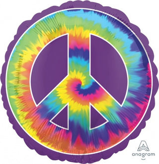 Anagram | Feeling Groovy Peace SuperShape Foil Balloon | 60's Hippie Party Supplies NZ