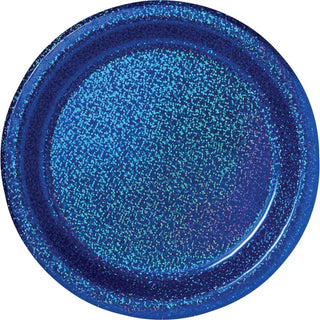 Royal Blue Lunch Plates | Prismatic Plates | Blue Party Supplies 