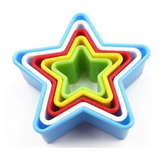 The Studio Workshop Plastic Star Cookie Cutters - Set of 5 CLEARANCE