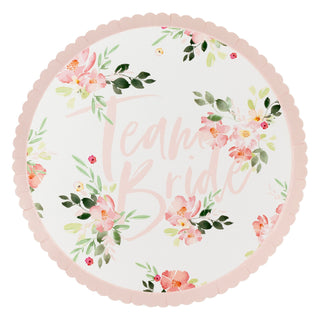 Ginger Ray Floral Hen Party Plates - 8 Pkt – CLEARANCE