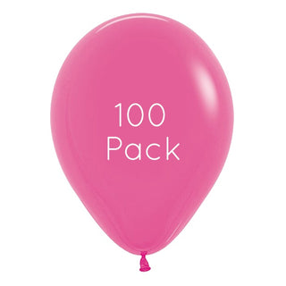 Fuchsia Balloons 100 Pack | Pink Party Supplies NZ