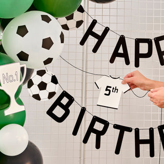 Ginger Ray Football Party | Ginger Ray Football Banner | Ginger Ray Football Bunting | Customisable Happy Birthday Bunting 