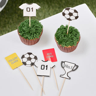 Ginger Ray Football Party | Ginger Ray Football Cupcake Toppers | Cupcake Toppers | Football Cupcake Decorations