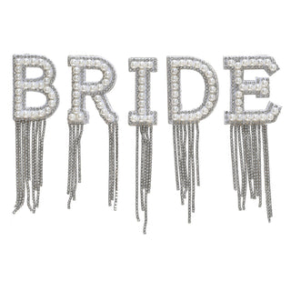 Ginger Ray Bride Iron On Patches with Embellished Tassels