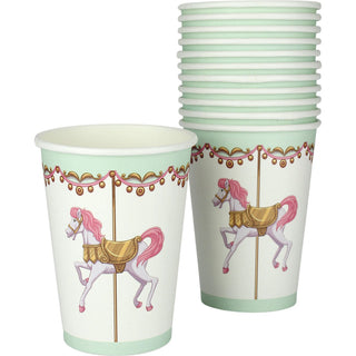 Vintage Carousel Pony Cups | Carnival Party Supplies NZ