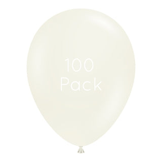 Tuftex | Lace Balloons 100 Pkt | White Party Supplies NZ