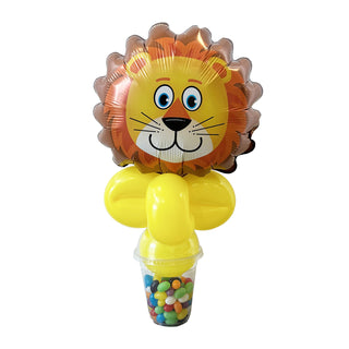 Lion Head Balloon Candy Cup | Safari Animal Party Supplies NZ