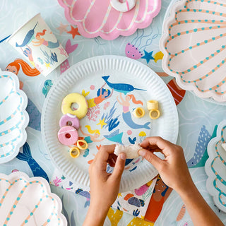 Make Waves Mermaid Party | Mermaid Party Supplies | Mermaid Plates | Dinner Party Plates 