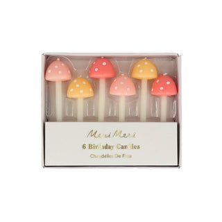 Meri Meri | Mushroom Birthday Candles | Fairy Party Supplies NZ