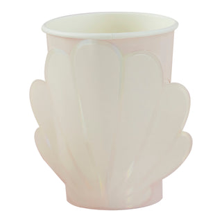 Ginger Ray Mermaid Shell Pop Out Cups - 8 Pkt