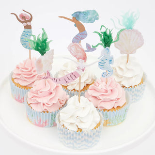 Meri Meri Mermaid Party | Mermaid Party Supplies | Mermaid Cupcake Toppers