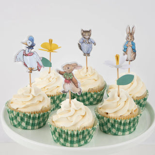 Meri Meri Peter Rabbit Party | Peter Rabbit In The Garden Party Supplies | Peter Rabbit Cupcake Toppers | Beatrix Potter Party Cupcake Kit