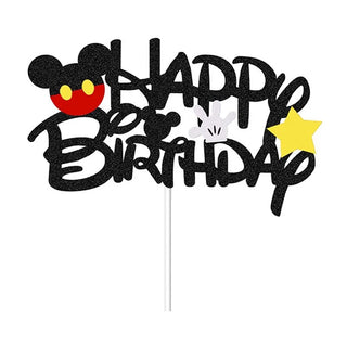 Mickey Mouse Happy Birthday Cake Topper | Mickey Mouse Party Supplies NZ