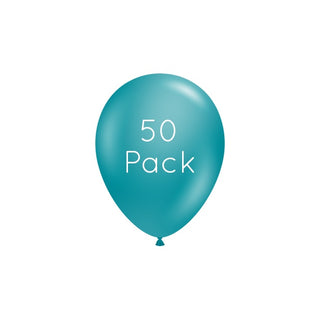 Metallic Teal Mini Balloons 50 Pack | Teal Party Supplies NZ