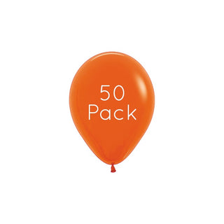 Orange Mini Balloons 50 Pack | Orange Party Supplies NZ