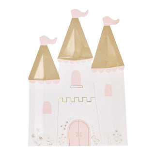 Ginger Ray Princess Castle Party Plates - 8 Pkt