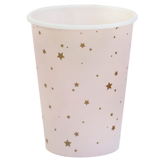 Ginger Ray Pink & Gold Star Party Cups - 8 Pkt