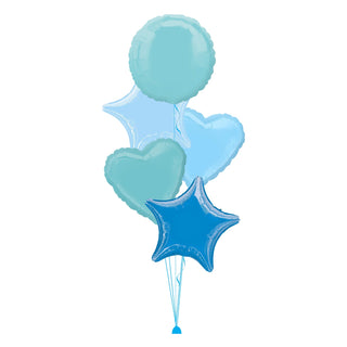 Custom Plain Foil Balloon Bouquet | Helium Balloons Wellington NZ