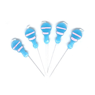 Baby Rattle Candles | Baby Shower Cake Decorations NZ