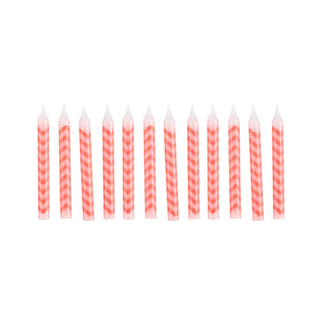 Red Chevron Candles | Red Party Supplies NZ