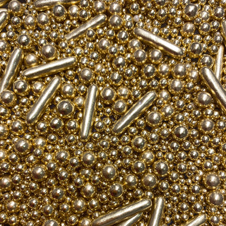 Shiny Gold Bubble & Bounce Sprinkle Medley | Gold Party Supplies NZ