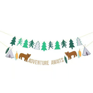 Meri Meri | Lets explore garland | Woodland Camping Party Supplies NZ