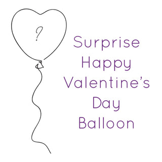 Surprise Happy Valentine's Day Foil Balloon