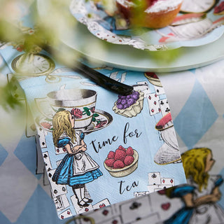 Alice in Wonderland Napkins | Tea Party Napkins | Alice in Wonderland Tea Party Napkins 