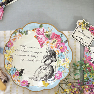 Alice in Wonderland Party Plates | Alice in Wonderland Party Tableware | Alice in Wonderland  Tea Party Plates 