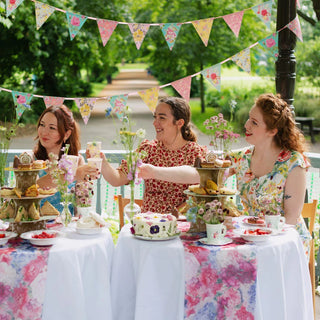 Truly Scrumptious Tea Party | Tea Party Decorations | Floral Tea Party Bunting | Floral Bunting 