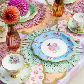 Truly Scrumptious Tea Party | Truly Scrumptious Tea Party Plates | Floral Tea Party Plates | Tea Party Dinner Plates