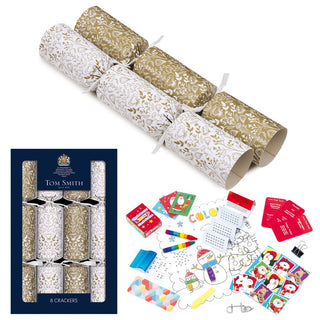 Contemporary Gold Family Christmas Crackers | Christmas Supplies NZ