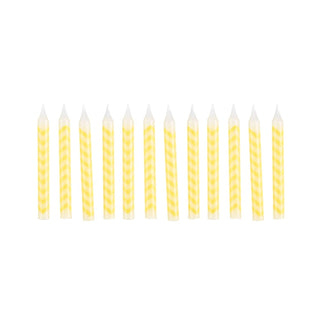 Chevron Birthday Candles | Yellow Candles | Orange Candles 