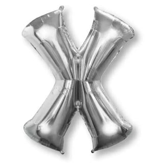 Anagram Silver Jumbo Letter Foil Balloon - X