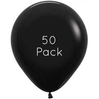 Black Latex Balloon | Giant Balloons | 45cm Black Balloon